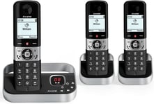 Alcatel - Trio Handset Phone, Answer Machine & Call Block, Cordless, Black