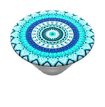PopSockets PopTop (Top only, Base sold separately) - Swappable Top for Your Swappable PopGrip - Blue Floral Mandala