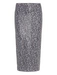 ROTATE Birger Christensen Midi Pencil Skirt Grå