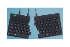 R-Go Ergonomic Keyboard Split break - tastatur - QWERTY - UK - sort Indgangsudstyr