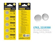 Oneplus Knapcellebatteri - Lt63 - 3V, Cr1620 - 5-Pack