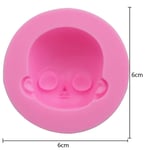 GenericFace Mold Baby Face Silicone Mold Chocolate Polymer Clay Craft Molds Handmade Craft Dolls Sugar Craft Mould Baking Tools 5.5x5.5x2.4cm