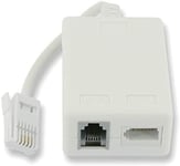 Rhinocables ADSL Broadband Internet Filter Leaded Type White BT Sky Telephone A