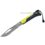 Pelastusveitsi Opinel No 8 Outdoor, keltainen 001578 8.5cm