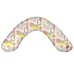 Béaba, Big Flopsy, Coussin d'allaitement/Grossesse, Oreiller de Grossesse/Maternité, Convient pour Dormir/Allaiter, Soutien, Détente et Confort Optimal, Fleur de Coton, Collection Art Line