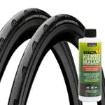 Continental GP5000 S TR Folding Tyres With Silca Ultimate Tubeless Sealant - Pair