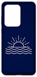 Coque pour Galaxy S20 Ultra Sun & Waves Surf Minimaliste Plage Été Surf Surf Surf