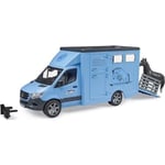 Lastbil för hästar - BRUDER - Mercedes Benz Sprinter - 1 häst inkluderad - Utomhus - 1:16