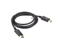Lanberg CA-DPDP-10CC-0018-BK"Displayport 1.1A (19 Pin) Male to DisplayPort (19 Pin) Male 4K Cable, 1.8 m Black