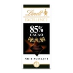 Tablette De Chocolat Noir 85 % Excellence Lindt - La Tablette De 100 G