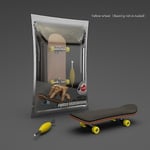 Finger Skateboard Trä Fingerboard Leksak Professionella Stent Finger Skate Set Yellow