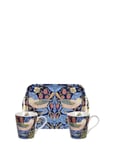 Strawberry Thief Blue Mug And Tray Set Home Tableware Dining & Table Accessories Trays Multi/patterned Morris & Co