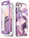 i-Blason Cosmo Series Designed for iPhone SE 2020 Case/iPhone 7 Case/iPhone 8 Case, [Built-in Screen Protector] Stylish Protective Bumper Case for iPhone SE (2020)/ iPhone 8/ iPhone 7 (Ameth)
