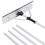 Snöskyffeltak med gummiläpp & fällbart snöblad i aluminium snöröjare med infällbart handtag