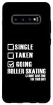 Coque pour Galaxy S10+ Roller Skater Funny - Une seule prise en train de faire du patin à roulettes