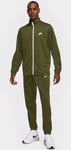 Nike Full Tracksuit Bottoms Zip Top Olive Green Jacket Pants Poly Knit Size M