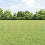 Euro Stängsel Set om 2 Grön Pulverlackerat Stål 10 x 0.4 m