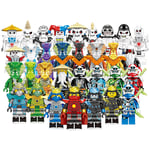 Set med 32 Ninja Minifigurer Kai Jay Sensei Wu Master Byggklossar Leksaker