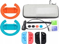 MARIGames Set 13in1/Accessories For Nintendo Switch Consoles - Steering wheel/Lcd cover/Charger/Case