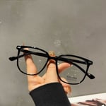 Anti-Blått Ljus Glasögon Platta Spegelglasögon SVARTA black