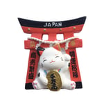 Japan 3D Torii Lucky Cat Refrigerator Magnet Resin Travel Souvenirs,Handmade Home & Kitchen Decoration Japan Fridge Magnet Collection Gift