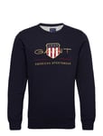 Archive Shield C-Neck Tops Sweat-shirts & Hoodies Sweat-shirts Navy GANT