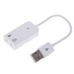 CABLING® Adaptateur audio USB externe carte son stéréo avec 3. 5 mm jack, casque et micro 7. 1 son canal pour Windows, Mac, Linux, PC, ordinateurs portables, ordinateurs de bureau, PS4
