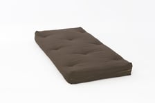 Comfy Living 3ft (90cm) Single Luxury Futon Mattress in Chocolate