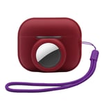 Trolsk 2-in-1 Protective Case (AirPods Pro 2/AirTag) - Vinröd