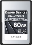 Delkin Black Cfexpress Card Vpg400 Type A R880/w730 80gb Cfexpress-korttype