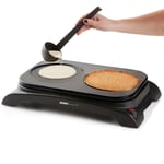 Domo DO8715P Pancake Crepe Maker, Aluminium