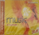 Verbatim CD-R 80 Min 43365 5 PACK COLOR Audio Music CDR Recordable Disc NEW