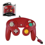 Manette Pad Joystick Filaire Pour Console Nintendo Gamecube & Wii - Rouge