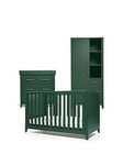 Mamas & Papas Melfi Cotbed, Dresser & Storage Wardrobe - Green, Green