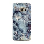 iPhone 7/8 skal mjukt TPU flexi - blå/svart marmor