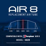 Eurohike Air 8 Replacement Air Tube - 582R, Compatible with Berghaus Air 8 tent