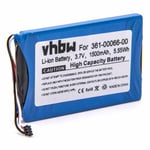 vhbw Batterie compatible avec Garmin Dezl 770, 760LMT-D, 760LMT GPS, appareil de navigation (1500mAh, 3,7V, Li-ion)