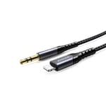 Joyroom Audio kabel 3,5 mm til Lightning 2m - Sort