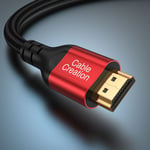 CableCreation Câble HDMI 8K 60Hz 4K 120Hz 48Gbps Home Cinéma HDR eARC pour TV Box Xiaomi PS5 PS4 Xbox Sony LG Samsung TCL, Rouge- 2m