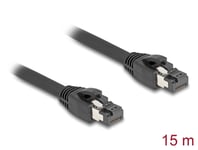 DELOCK – RJ45 Network Cable Cat.8.1 S/FTP 15 m up to 40 Gbps black (80238)