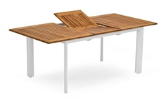 Hillerstorp - Nydala Utebord 96x150/200 cm Vit/Teak