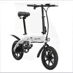 PARTAS Sightseeing/Commuting Tool - Lightweight And Aluminum Folding Electric Bikes With Pedals, Power Assist And 36V Lithium Ion Battery With 14 Inch Wheels And 250W Hub Motor Fixed Speed Cruise