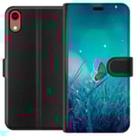 Apple iPhone XR Svart Plånboksfodral Blå fjäril