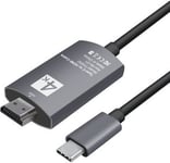 Câble Netflix USB-C 3.1 Type C vers HDMI 4K MHL HDCP,JL1057