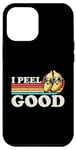 Coque pour iPhone 12 Pro Max Jeu de mots à la banane « I Peel Good » Funny Banana