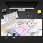 DATE A LIVE XXL Gaming Mouse Pad - 900 x 400 x 3 mm – extra large mouse mat - Table mat - extra large size - improved precision and speed - rubber base for stable grip - washable-4_700x300