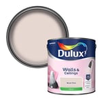 Dulux Walls & Ceilings Silk Emulsion Paint, Blush Pink, 2.5 Litres