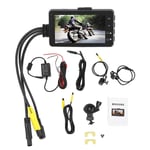 Motorcycle Recording Camera System, 1080P/480P Dual Lens Dash Cam Dvr, IP68 Waterproof, Video Driving Recorder, 3inch LCD