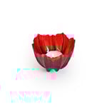 Målerås Poppy Ljuslykta Ø9cm H6cm, Röd/Svart