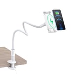 Choetech 2-in-1 Trådlös Laddare med Mobil Hållare 10W - Vit